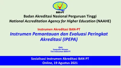 Badan Akreditasi Nasional Perguruan Tinggi National Accreditation ...