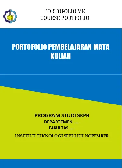 PORTOFOLIO PEMBELAJARAN MATA KULIAH