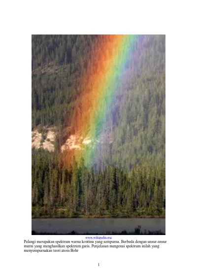 Spektrum atom merupakan spektrum berupa garis dengan warna tertentu. hal ini menurut niels bohr terjadi karena