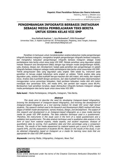 PENGEMBANGAN INFOGRAFIS BERBASIS INSTAGRAM SEBAGAI MEDIA PEMBELAJARAN ...