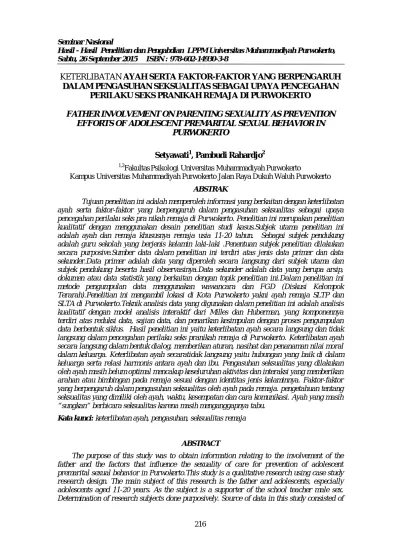 Seminar Nasional Hasil Hasil Penelitian Dan Pengabdian LPPM 