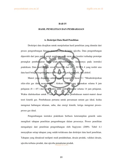 BAB IV HASIL PENELITIAN DAN PEMBAHASAN. A. Deskripsi Data Hasil Penelitian