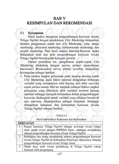 BAB V KESIMPULAN DAN REKOMENDASI