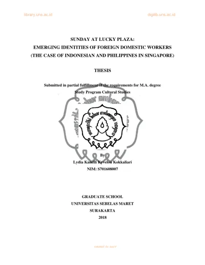 domestic workers thesis