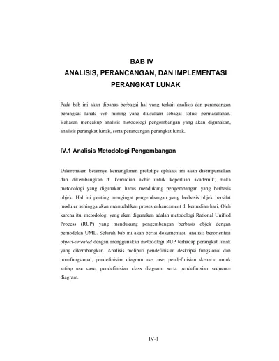 BAB IV ANALISIS, PERANCANGAN, DAN IMPLEMENTASI PERANGKAT LUNAK