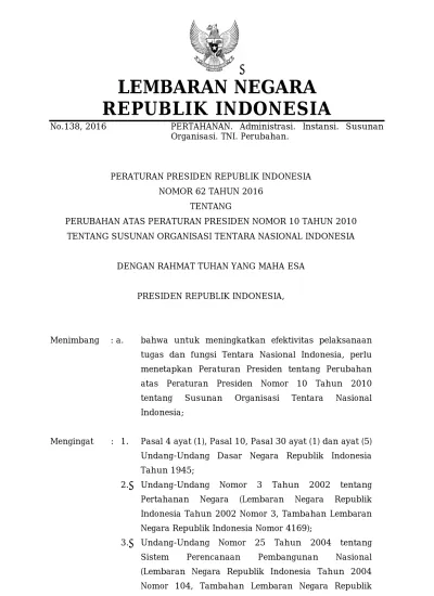 LEMBARAN NEGARA REPUBLIK INDONESIA