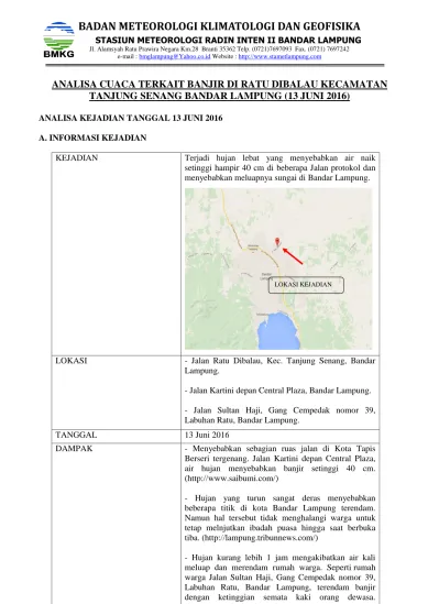 BADAN METEOROLOGI KLIMATOLOGI DAN GEOFISIKA