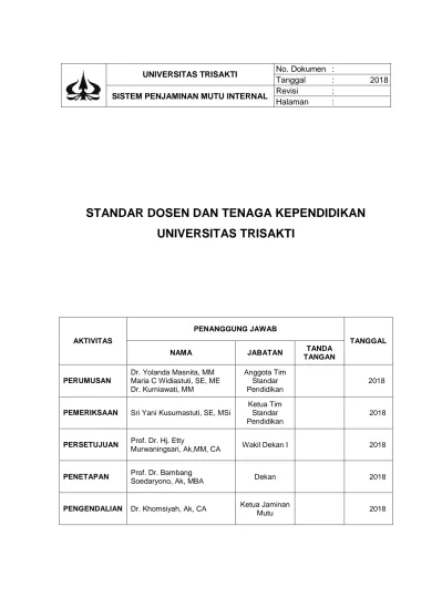 Top PDF Dokumen STANDAR DOSEN DAN TENAGA KEPENDIDIKAN ITENAS - 123dok.com