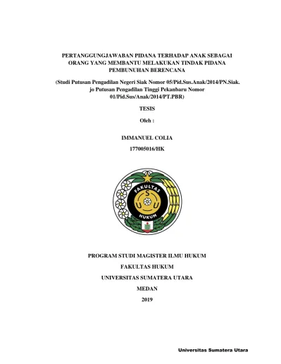 Penyertaan Dalam Tindak Pidana - Pertanggungjawaban Pidana Terhadap ...