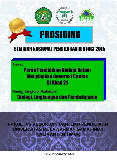 PROSIDING SEMINAR NASIONAL PENDIDIKAN BIOLOGI Peran Pendidikan Biologi ...