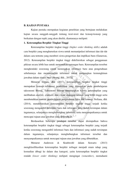 B. KAJIAN PUSTAKA Kajian Pustaka Merupakan Kegiatan Penelitian Yang ...