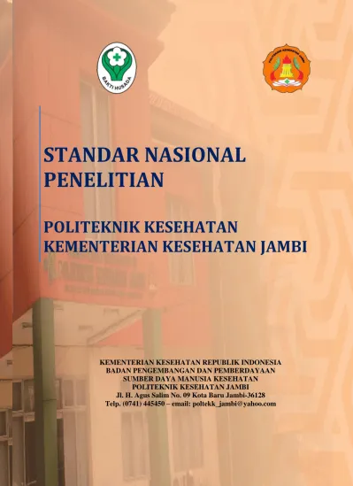 STANDAR NASIONAL PENELITIAN