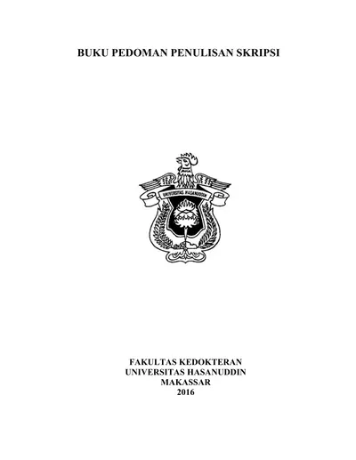 BUKU PEDOMAN PENULISAN SKRIPSI