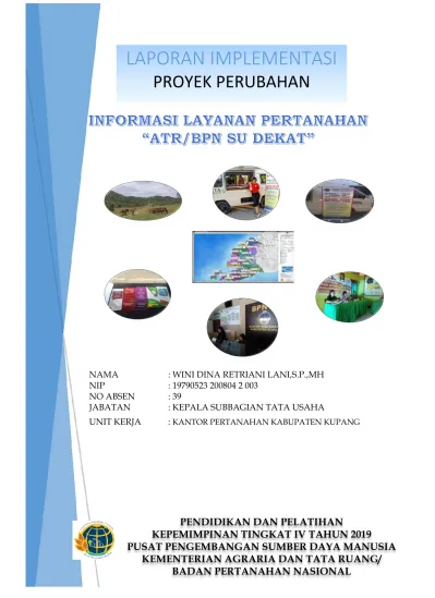 LAPORAN IMPLEMENTASI PROYEK PERUBAHAN