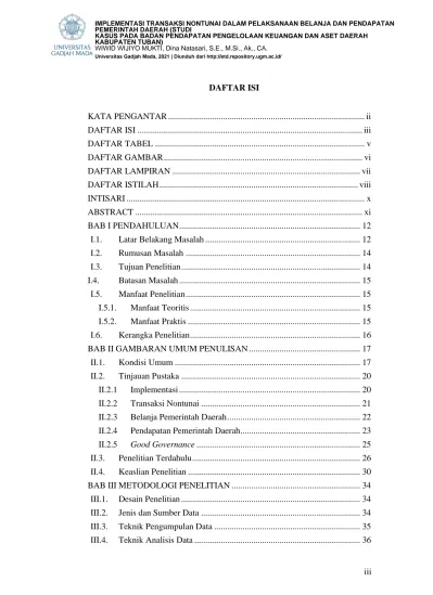 Universitas Gadjah Mada, 2021 Diunduh Dari DAFTAR ISI
