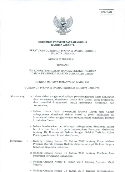 GUBERNUR PROVINSI DAERAH KHUSUS IBUKOTA JAKARTA PERATURAN GUBERNUR ...