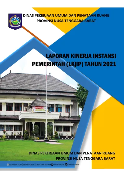 LAPORAN KINERJA INSTANSI PEMERINTAH (LKjIP) TAHUN 2021