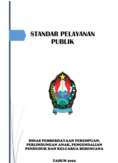 STANDAR PELAYANAN PUBLIK