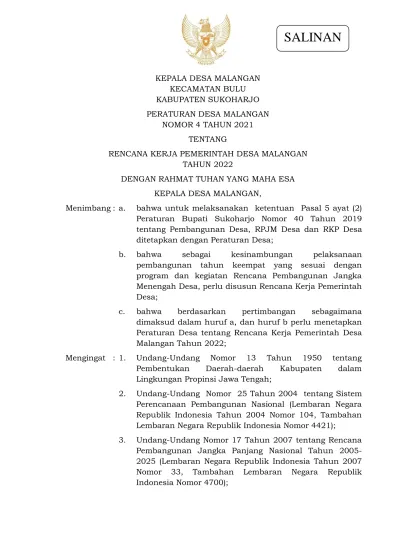 4. Undang-Undang Nomor 6 Tahun 2014 Tentang Desa (Lembaran Negara ...