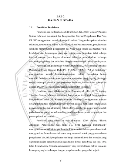 BAB 2 KAJIAN PUSTAKA 2.1. Penelitian Terdahulu