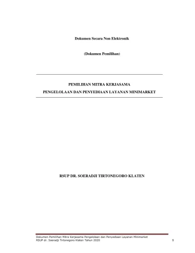 BENTUK DOKUMEN PENAWARAN - DI RSUP DR. SOERADJI TIRTONEGORO TAHUN ...