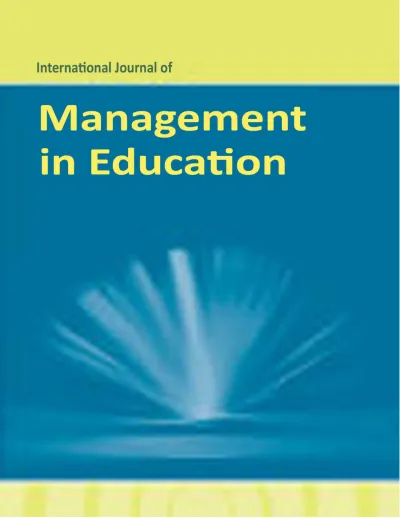 International Journal of Management in Education International Journal ...