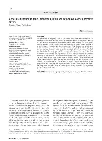 view-of-genes-predisposing-to-type-1-diabetes-mellitus-and