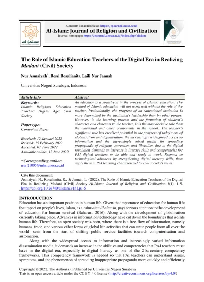 view-of-the-role-of-islamic-education-teachers-of-the-digital-era-in