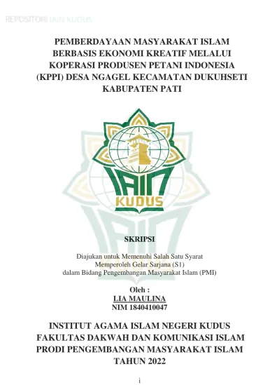 Institut Agama Islam Negeri Kudus Fakultas Dakwah Dan Komunikasi Islam