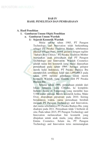 BAB IV HASIL PENELITIAN DAN PEMBAHASAN A.