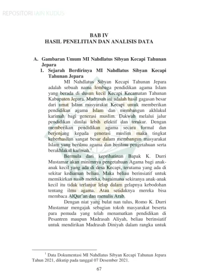 BAB IV HASIL PENELITIAN DAN ANALISIS DATA