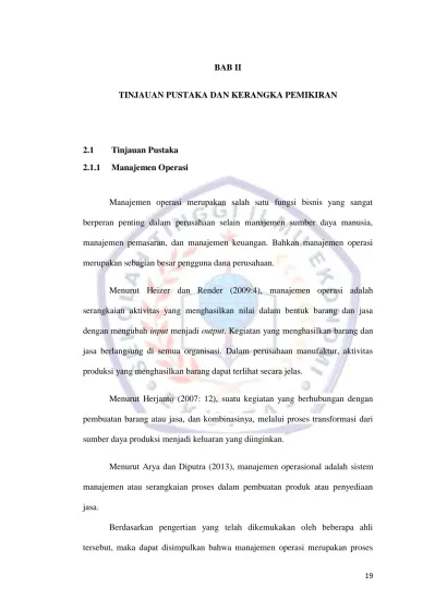 BAB II TINJAUAN PUSTAKA DAN KERANGKA PEMIKIRAN 2.1 Tinjauan Pustaka 2.1 ...