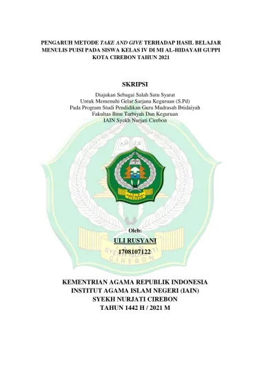 SKRIPSI Diajukan Sebagai Salah Satu Syarat Untuk Memenuhi Gelar Sarjana ...