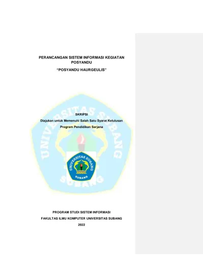 Perancangan Sistem Informasi Kegiatan Posyandu “posyandu Haurgeulis” 3195