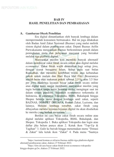 BAB IV HASIL PENELITIAN DAN PEMBAHASAN A.