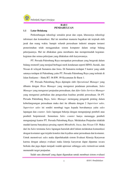 Politeknik Negeri Sriwijaya